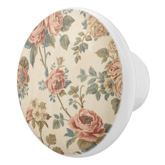 Luxury Vintage Indira Floral セラミックノブ (右)
