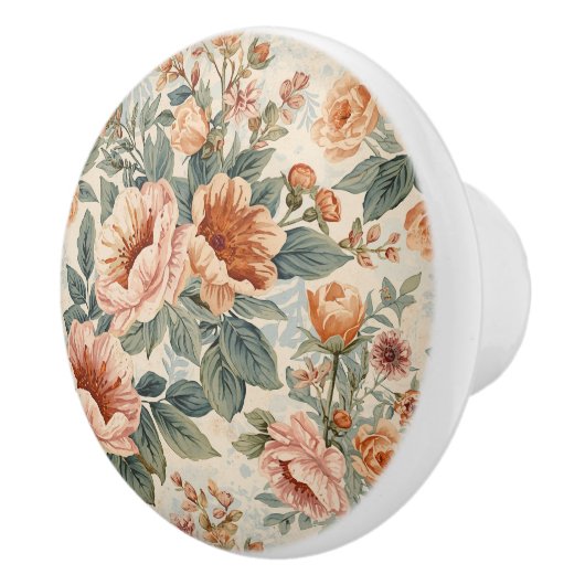 Luxury Vintage Indira Floral セラミックノブ (右)