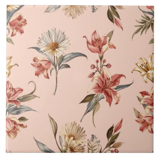 Luxury Vintage Indira Floral タイル (正面)