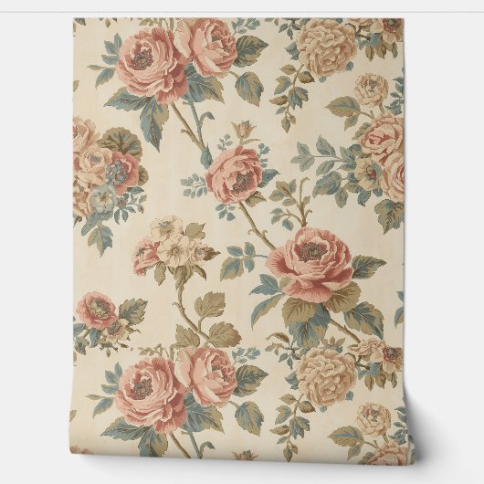 Luxury Vintage Indira Floral  壁紙 (ほどく)