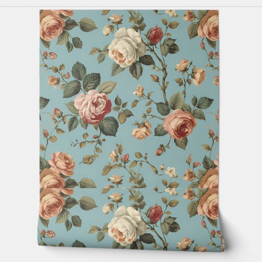 Luxury Vintage Indira Floral 壁紙 (ほどく)