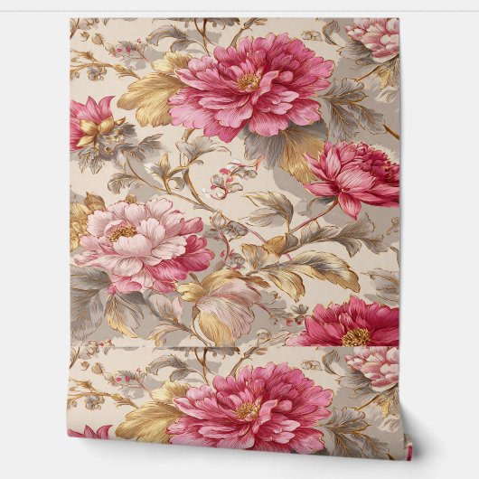 Luxury Vintage Indira Floral 壁紙 (ほどく)