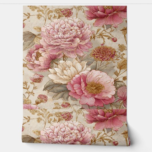 Luxury Vintage Indira Floral 壁紙 (ほどく)