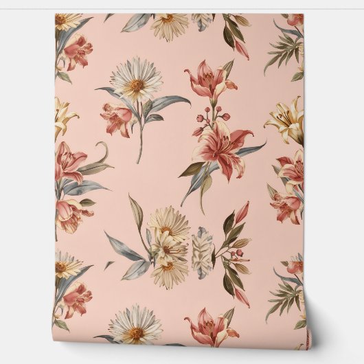 Luxury Vintage Indira Floral 壁紙 (ほどく)