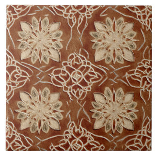 Luxury Vintage Islamic Geometric Sand Terracotta  タイル