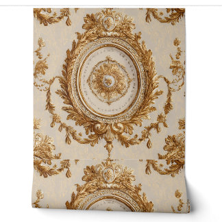 Luxury Vintage Louis xvi Neoclassic French Cream 壁紙