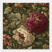 Luxury Vintage Olive Green Burgundy Beige British 壁紙 (正面)