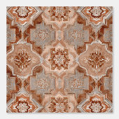 Luxury Vintage Oriental Islamic Geometric Sand 壁紙 (正面)