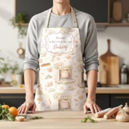 Luxury Vintage Patisserie Bakery Business エプロン