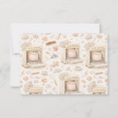 Luxury Vintage Patisserie Bakery Business サンキューカード (裏面)