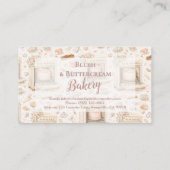 Luxury Vintage Patisserie Bakery Business 名刺 (裏面)