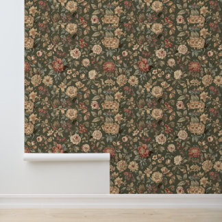 Luxury Vintage Victorian Floral Antique British 壁紙