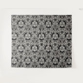 Luxury Wall Tapestry | Checkerboard Fabric Art タペストリー (正面(横))