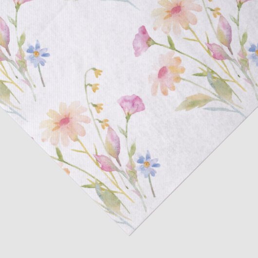 Luxury Watercolour Floral Botanical 薄葉紙 (詳細)