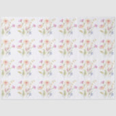 Luxury Watercolour Floral Botanical 薄葉紙 (正面)