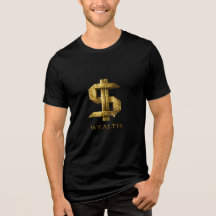 Luxury Wealth Dollar Symbol Graphic T-Shirt
