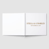 Luxury Wedding Guest Book , Personalized name  ゲストブック (全面)