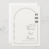 Luxury Wedding Invitation | Gold Accents | Modern  シーズンカード (正面/裏面)