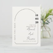 Luxury Wedding Invitation | Gold Accents | Modern  シーズンカード (スタンド正面)