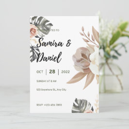 Luxury Wedding Invitation Gold Foil Style 招待状