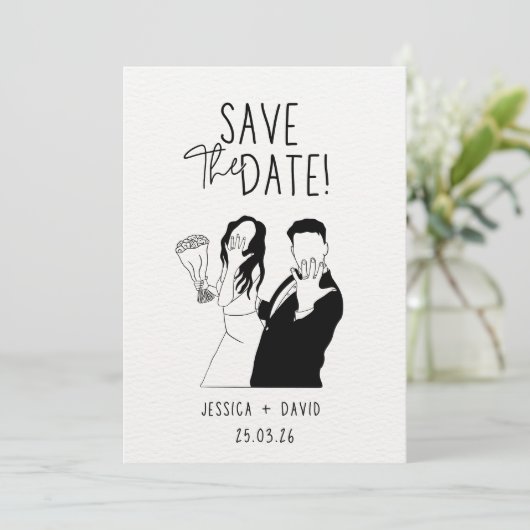 Luxury Wedding Invitation Gold Foil Style 招待状 (スタンド正面)