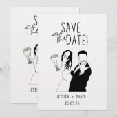 Luxury Wedding Invitation Gold Foil Style 招待状 (正面/裏面)