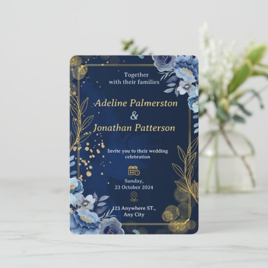 Luxury Wedding Invitations 招待状 (スタンド正面)