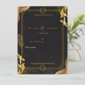 luxury wedding invite 招待状 (スタンド正面)