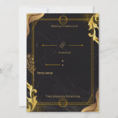 luxury wedding invite 招待状 (正面)