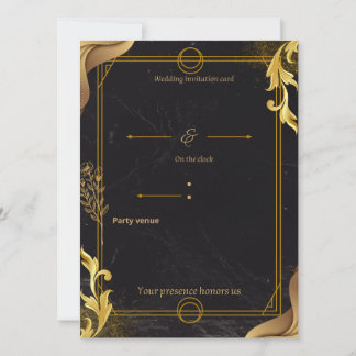 luxury wedding invite 招待状