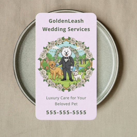 luxury wedding pet services Pet Wedding Sitter 名刺