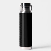 Luxury Wellness Black Thermal Bottle Italy ウォーターボトル (背面)