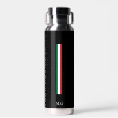 Luxury Wellness Black Thermal Bottle Italy ウォーターボトル (正面)