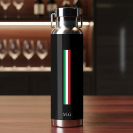 Luxury Wellness Black Thermal Bottle Italy ウォーターボトル
