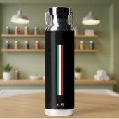 Luxury Wellness Black Thermal Bottle Italy ウォーターボトル