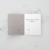 Luxury White 3D Islamic Crescent & Mosque  Ramadan シーズンカード (内部)