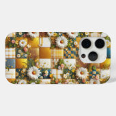 Luxury White Daisy & Gold Geometric Phone Case  Case-Mate iPhoneケース (裏面 (横))