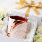 Luxury White &Gold&black Marble Coffee Mug  ツートーンマグカップ