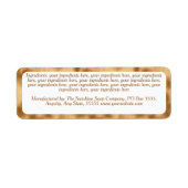 Luxury white gold cosmetics jar ingredients label  ラベル (正面)