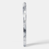 Luxury White & Grey Marble Case - Dramatic Flowing Case-Mate iPhoneケース (裏面 / 左)