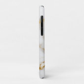 Luxury White Marble Gold Monogram Real Estate Case-Mate iPhoneケース (裏面/左)