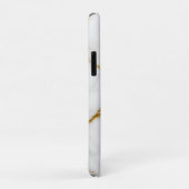 Luxury White Marble Gold Monogram Real Estate Case-Mate iPhoneケース (裏面/右)