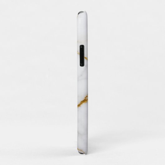 Luxury White Marble Gold Monogram Real Estate Case-Mate iPhoneケース (裏面/右)