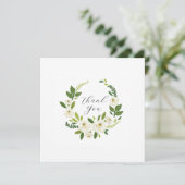 Luxury White Rose Floral Frame  カード (スタンド正面)