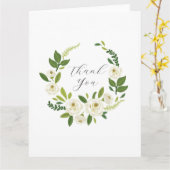 Luxury White Rose Floral Frame  カード (黄色い花)