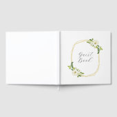 Luxury White Rose Floral Frame  ゲストブック (全面)