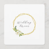 Luxury White Rose Floral Frame  メニュー (正面)