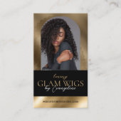 Luxury Wig Hair Studio Arch Luxe Photo Black Gold 名刺 (正面)