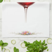 Luxury Wine Glass Splash Bath Towel キッチンタオル (折り畳み)