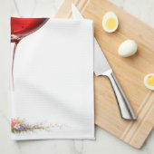 Luxury Wine Glass Splash Bath Towel キッチンタオル (四つ折り)